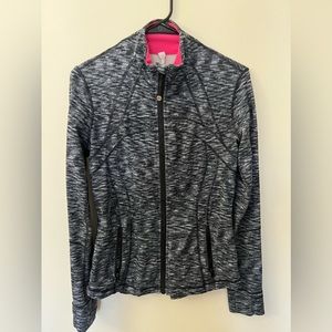 Lululemon Jacket Black w/ Stripes size 8